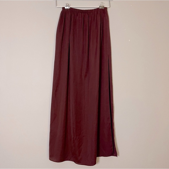 Burgundy Maxi Skirt - Picture 1 of 2